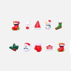 미니사이즈 만들기수업 크리스마스비즈 도톰한두께 공예재료 오브제비즈 귀여운캐릭터, 옵션 1