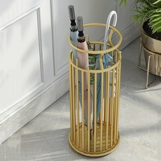 北歐輕奢鐵藝雨傘架 簡約家用客廳收納置物架 商場酒店門口雨傘收納架, 黑色, 1個