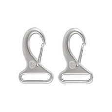 [ 680965 ] 쇼난 웨빙 클립 2.5cm(1인치) 스트랩용 해양 등급 금속 버클 스테인리스 스틸 스트랩 스냅 실버