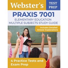 (英文圖書)Praxis 7001 Elementary Education Multiple Subjects Study Guide: 4 Practice Tests... 平裝版, Webster, 英文