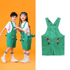 萬聖節幼兒園男童女童啦啦隊小恐龍尾巴班服兒童揹帶褲班服演出服