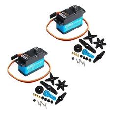 Feetech Fi7635M 35KG 디지털 서보 모터 180도 알루미늄 메탈 기어 DIY 로봇 스마트카 RC 항공기 장난감용, 01 2 PCS