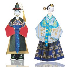 삼광문구 궁중의상종이접기3 (군복 당의) 만들기세트
