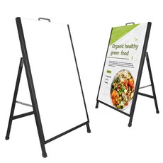 손잡이 포함 개폐형 A형 입간판 60*90 cm, 1개, 단면