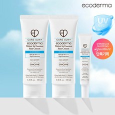 (초특가) 에코더마 비건 수분 선크림 100ml x 2개 + 15ml x 1개, 215ml