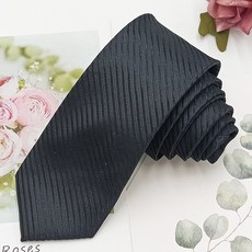 男士領帶 黑色細紋 正裝搭配 窄版6cm 商務休閒 手打款 襯衫配件 細緻工藝 經典設計 質感材質+黑色寬紋+默認尺寸