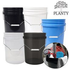 월드크린 다용도 휴대용 버킷, 20L, 블랙