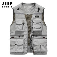 JEEP SPIRIT 지프 남녀공용 멀티 포켓 촬영 등산 낚시 조끼 카고 베스트 JC0561+사은품