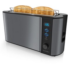 Arendo frukost 토스트기 4구 그레이 롱 슬롯 독일, 기본