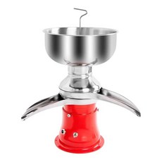 우유 분리기 제조기 치즈 탈지유 기름 메이커 버터 자동 스키머, 빨간색 수동