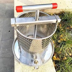 壓蜜機 榨蜜機 不銹鋼 榨汁機 家用, 1個, 新款彎口+1個濾袋