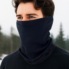 지원군몰 국산 가을 겨울 간절기용 멀티스카프 기모 목토시 기능성 넥워머, 블랙