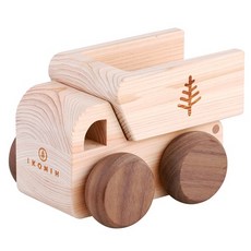 IKONIH 愛可妮 日本檜木音樂卡車積木 金寶貝221098 啟發兒童想像力, 1個