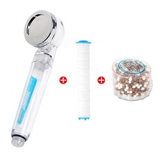 샤워플러스 간편 연수기 서프라이즈 샤워기 클리어 SF300 + 혼합필터 + 녹물제거 정수필터, 1개