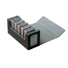 卡套卡磚磁吸收納盒 開窗卡磚收納盒, 黑灰色, 1個