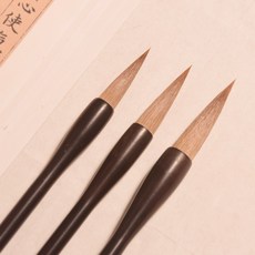 진언 낭호 붓 퀄리티 순 황 모 갈래 큰사이즈 중간사이즈 미니 전업 서예 국화 장봉제두 필중 해서 처절하게 울부짖다 초보자, 순늑대호빗 대중소 세 갈래 용을 조각함 늑대 호