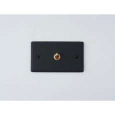 switchpapa 開關 插座 開關拔拔 工業風 北歐風 無印風 消光霧黑復古黃銅開關系列, 1開