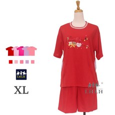 居家休閒服 女 短袖短褲 套裝 XL(單一尺寸)