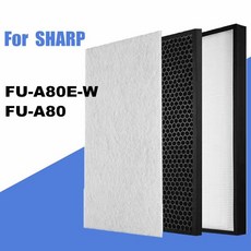 FZ-A80SFE HEPA 및 탈취 탄소 필터 샤프 공기 청정기 FUA80EW FU-A80E-W FUA80 FU-A80 FU-A80TA FZA80SFE, [01] 옵션1