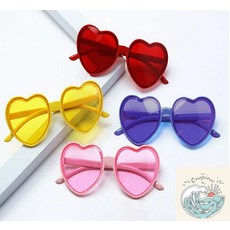 쵸파상점 하트 파티 칼라 안경 이벤트칼라안경 행사안경 할로윈안경, 블랙