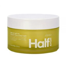 Esfolio 한국산 하프 앤 비타 콜라겐 모이스처라이징 크림 100g(3.5온스) - 데이 나이트 비타민 복합체가 함유된 경량 데일리 페이스 모이스처라이저 매끄럽고 부드러움, Esfolio 한국산 하프 앤 하프 비타 콜라겐 모이스, 100g, 1개