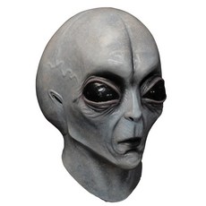 할로윈 외계인 마스크 프레 공포 UFO 해골 라텍스 헬멧 드레스 파티 의상 소품, 1