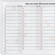 2026년 연간 플래너 연력 포스터, 3개, A2