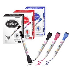 미니 마카펜 1갑12개 (3색 중 선택) (Araium), 빨강