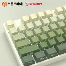 프론트러너 체리축 기계식 키보드 핫스왑 RGB 무선 블루투스 3모드 87키 PBT 측각, 적축, 단일모델, 핑크 87키 RGB 3모드