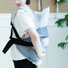 신생아 아기띠 조끼형 힙시트 아기 캐리어 유아 아기띠힙시트 포대기 아기띠, 사계절_블루