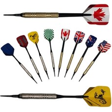 安全飛鏢 電子軟式飛鏢 電子飛標 電子飛鏢機 2BA 公鏢 軟式飛鏢 新手鏢 鏢翼 飛標 練習鏢 鏢頭, 4個, 練習用安全飛鏢-顏色隨機