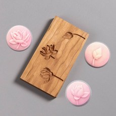 무늬판 화과자도구세트 세트 디자인 벚나무 원목 도구 A형, M. 천하판 A형세척가능