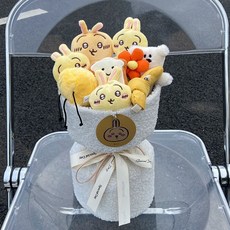 新款花束 二次元初音未來玩卡通動漫花束女生生日禮物玩偶花創意送閨蜜畢業, 烏薩奇可愛大花束 36cm 送拎袋, 1個