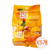 탑젤리 탑후르츠 망고향 퍼지 젤리, 320g, 5개