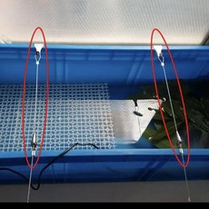 週轉箱拉筋養魚烏龜飼養缸拉繩鋼絲索塑膠水箱膠框防止變形拉掛鉤, 1個, 拉筋1根 0.5米長
