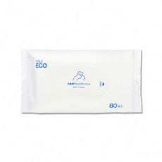 日本KOJI ECO咖家 寵物專用Ag銀離子植萃消臭清潔濕紙巾80入/袋-藍標, 1個