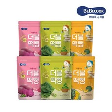 베베쿡 처음먹는 더블떡뻥 6개 단호박 고구마 시금치, 백미와 단호박 6개