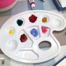 꿀이맘투 손걸이 물감 파레트 미술파레트