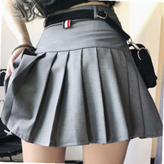 미니치마 테니스치마 봄 사계절 주름 치마 미니스커트 플레어