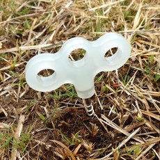 캠핑용 야광 나사형팩 세트 야영장비 텐트팩 데크팩 스크류팩 캠핑고정팩 캠핑팩