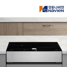 나비엔매직 3구 전기렌지 보더리스 플렉스존 3.4KW 인덕션 마그네틱 다이얼 전기레인지 ERI5003, 높은스탠드