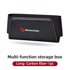 마쯔다 악셀라 아텐자 데미오 차량용 사이드 도어 시트 백 오거나이저 박스 가죽 수납 가방, 1개, 5. Carbon-L-1pc
