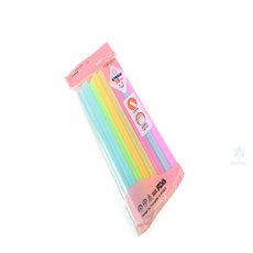 까치스 버블티 컬러빨대 15P 버블티빨대21cm개별포장, 1개