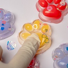 말랑이 쫀득이 발바다 문어 푸딩 온도변화, 1개, 50g, 발바닥5개입