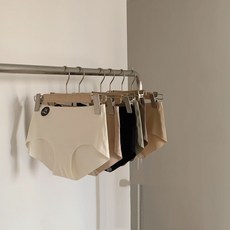 大碼70KG內 7A桑蠶絲親膚無痕小熊中高腰女士三角褲六條禮盒裝, 混色