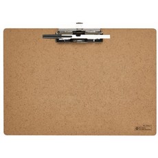 문화산업 MDF 클립보드 A4 좌철 가로형 F925-7, 1개, _F925-71__가로형-MDF-연갈색
