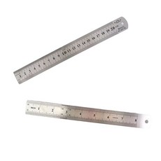 정확한 밀리미터 스테인리스 자 20cm /20cm철자 쇠자 스틸자 철자, 1개