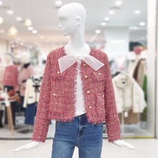 ab.f.z 라운드 수술 트위드 자켓 FSAY5J02G