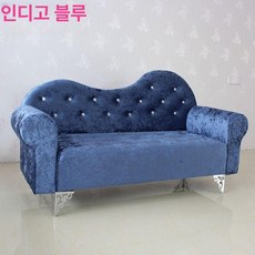 고급 유럽패브릭 소파 거실 터키등 럭셔리 인테리어, 1인용, 인디고