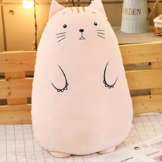 초 대형 큰 고양이 모찌 인형 [빅사이즈 수면 안고자는 동물 바디필로우 애착인형 꿀잠 쿠션], 90cm, 모찌고양이
